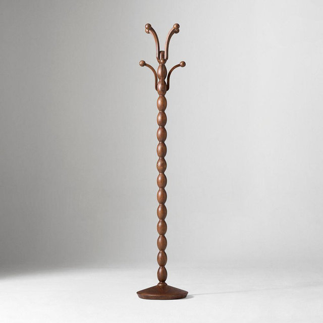 Pierce and Ward Wood Coat Rack, Claro, 68in