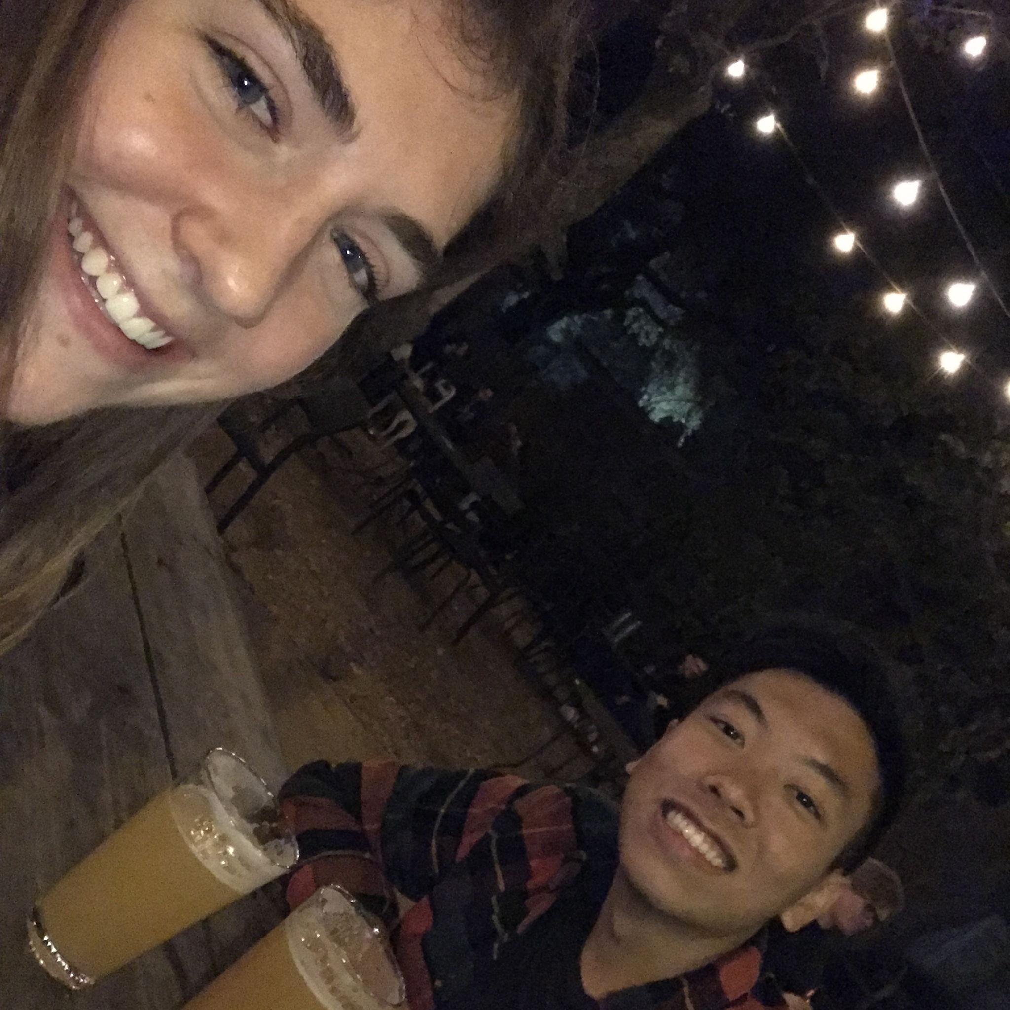 December 9th, 2020. Selfie from our first date together! Matt's El Rancho followed by Radio Coffee & Beer.