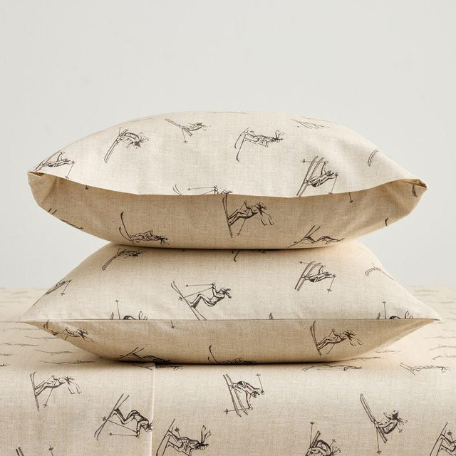 Ski Run Pillowcases, Multi, Standard, Set of 2