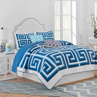 Greek Key Reversible Quilt