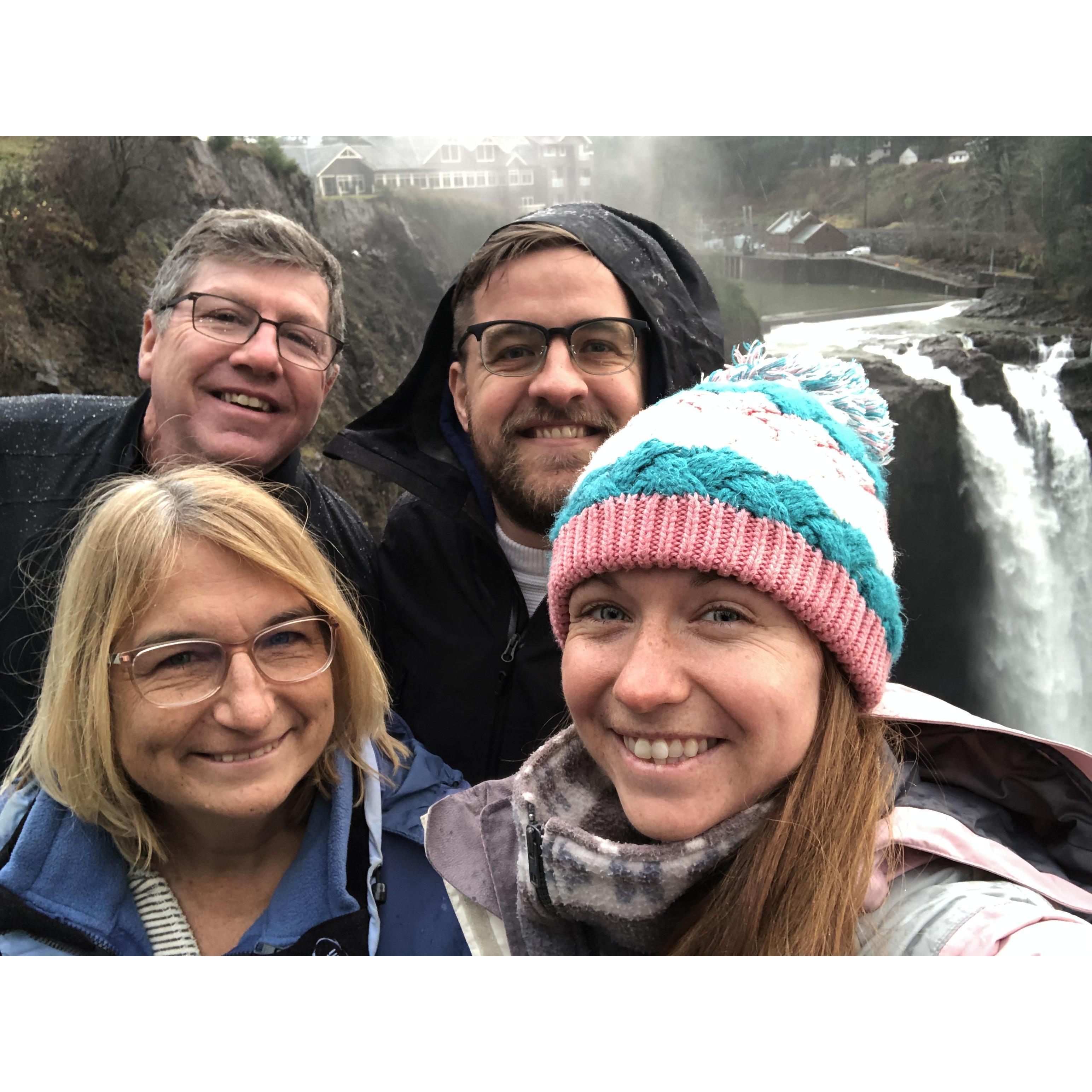 When Mom and Dad came out to visit us in Washington!