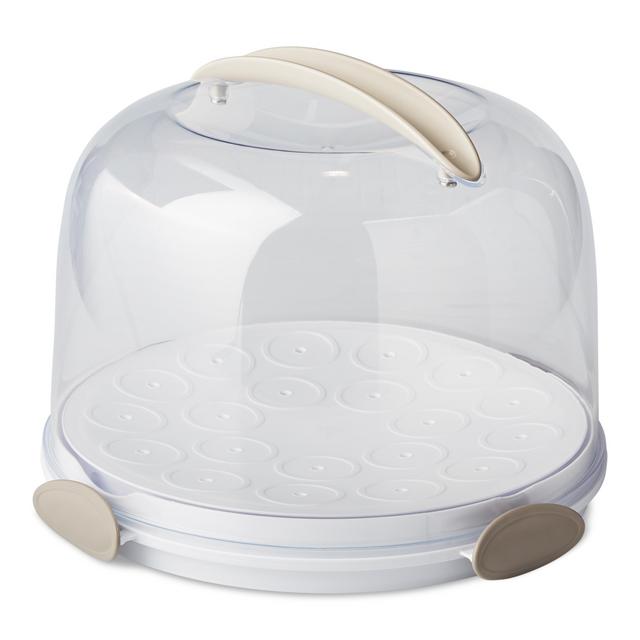 Better Homes & Gardens Round Cake Carrier with Clear Cover, 13"
