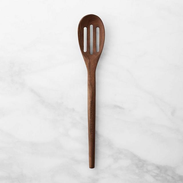 Williams Sonoma FSC Wood Slotted Spoon, 12", Walnut