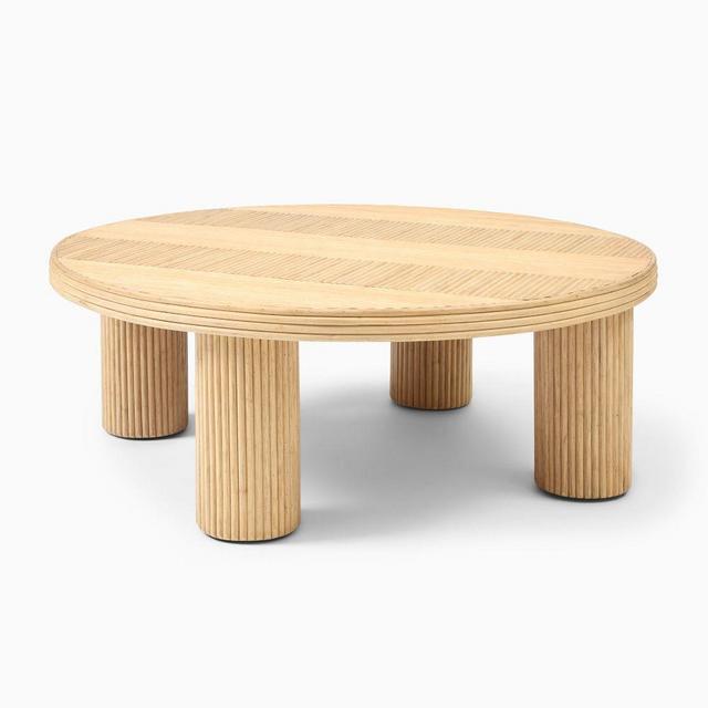 Hazel Pencil Reed 36" Coffee Table, Natural