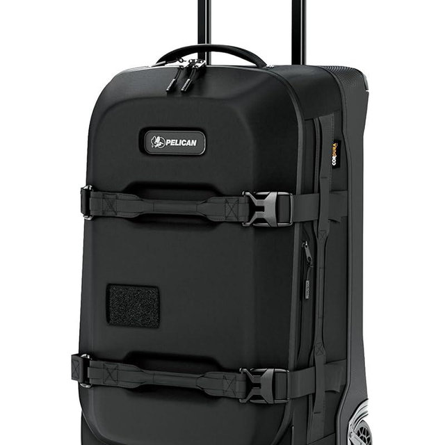 Pelican Aegis Luggage - Carry On Duffel Bag with Wheels - 22 Inch Carry On Bag - Airline Approved (Black)
