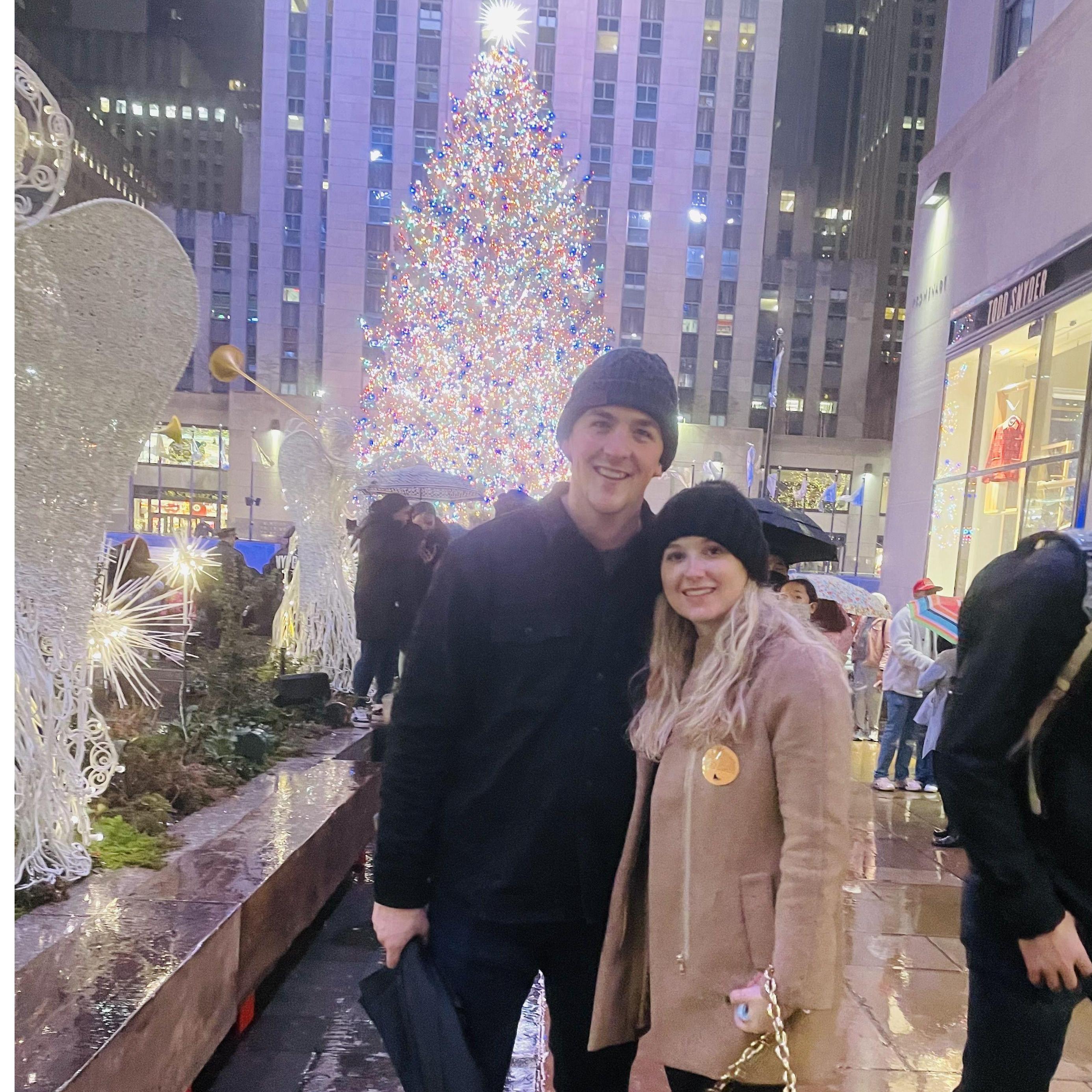 This photo was taken after ice skating at the Rockefeller Center just before Christmas 2022