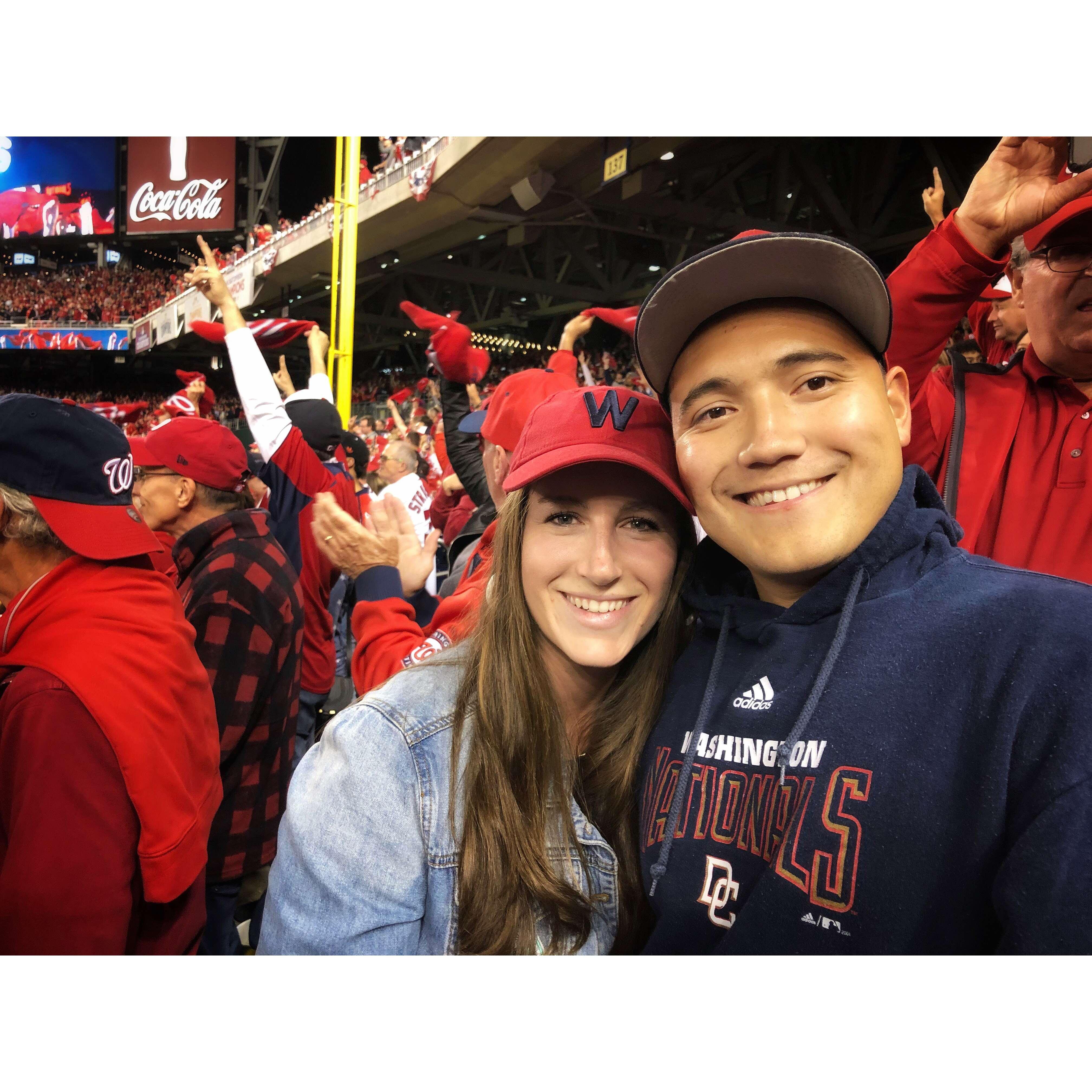 Go Nats! This is when we clinched going to the World Series in October 2019.