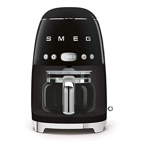 Smeg 50's Retro Style Aesthetic Drip Filter Coffee Machine, 10 cups, Black