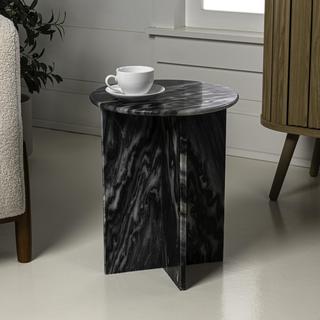 Javier X-Shaped Marble End Table