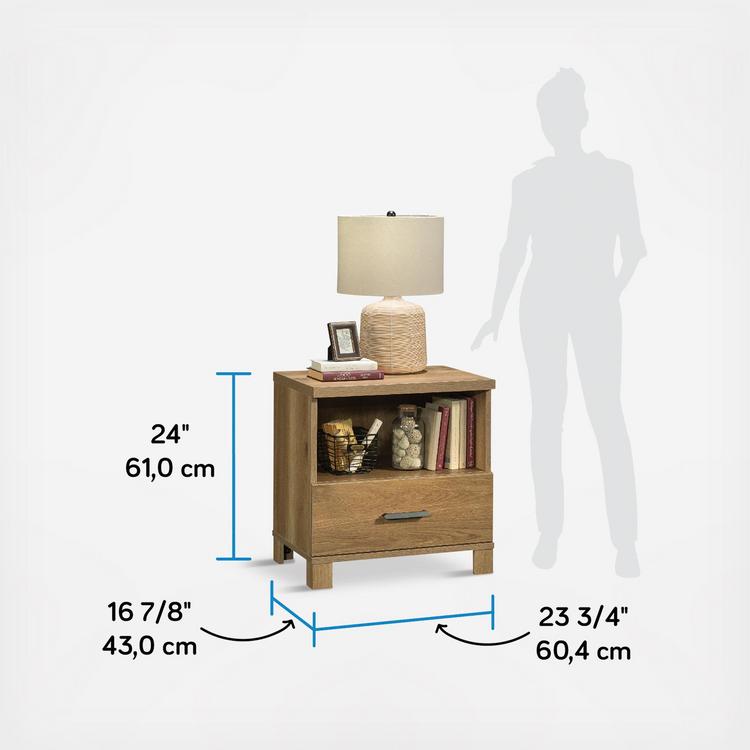 Sauder, Rosedale Ranch 1-Drawer Night Stand | Zola