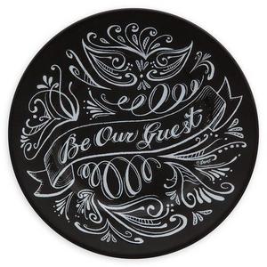 Be Our Guest Dessert Plate - Black