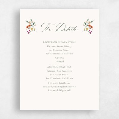Beige Summer Wedding Enclosure - Agave