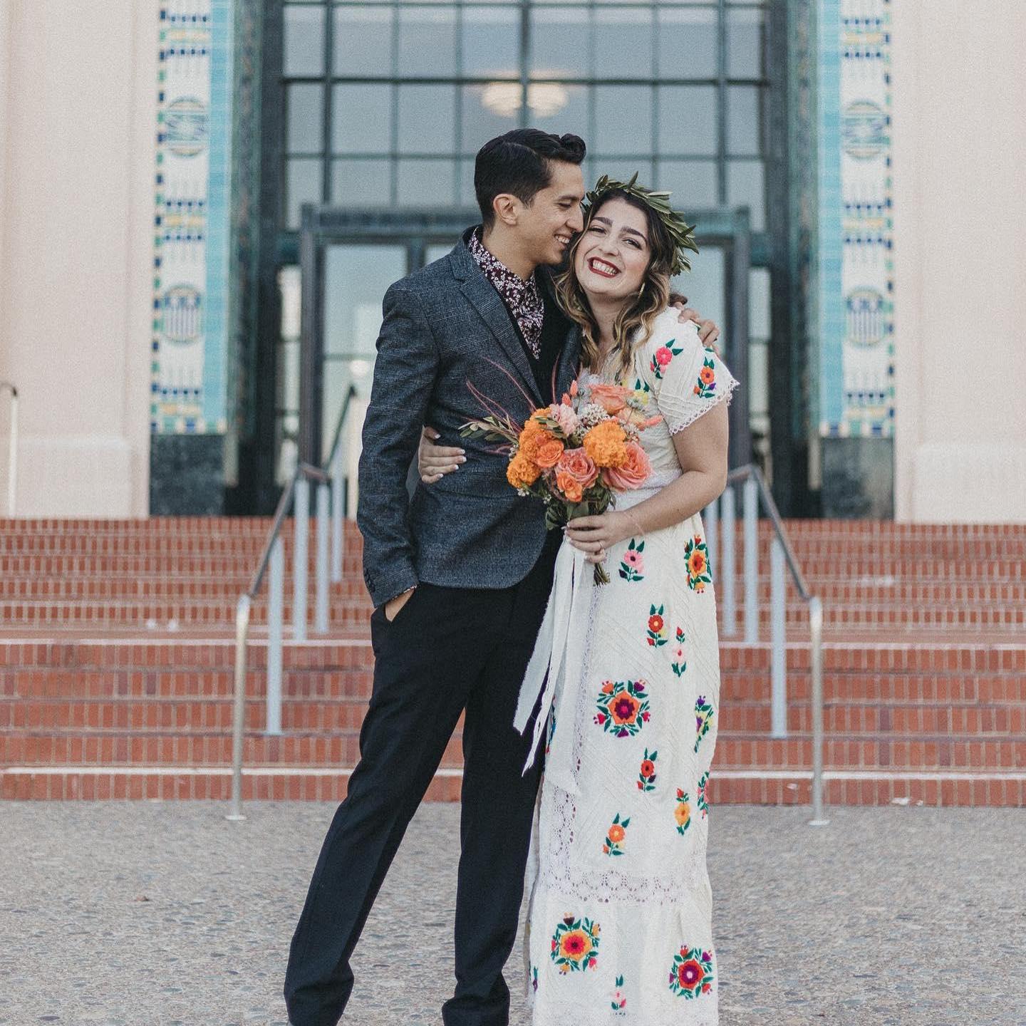 Right before we said "I do"... for the first time