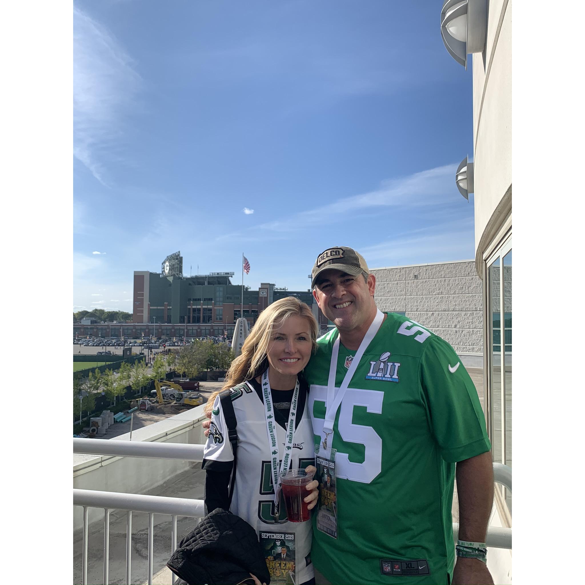 Green Bay Wisconsin trip with The Green Legion. My birthday trip and it turned out to be life changing. Losing my dad this very day.