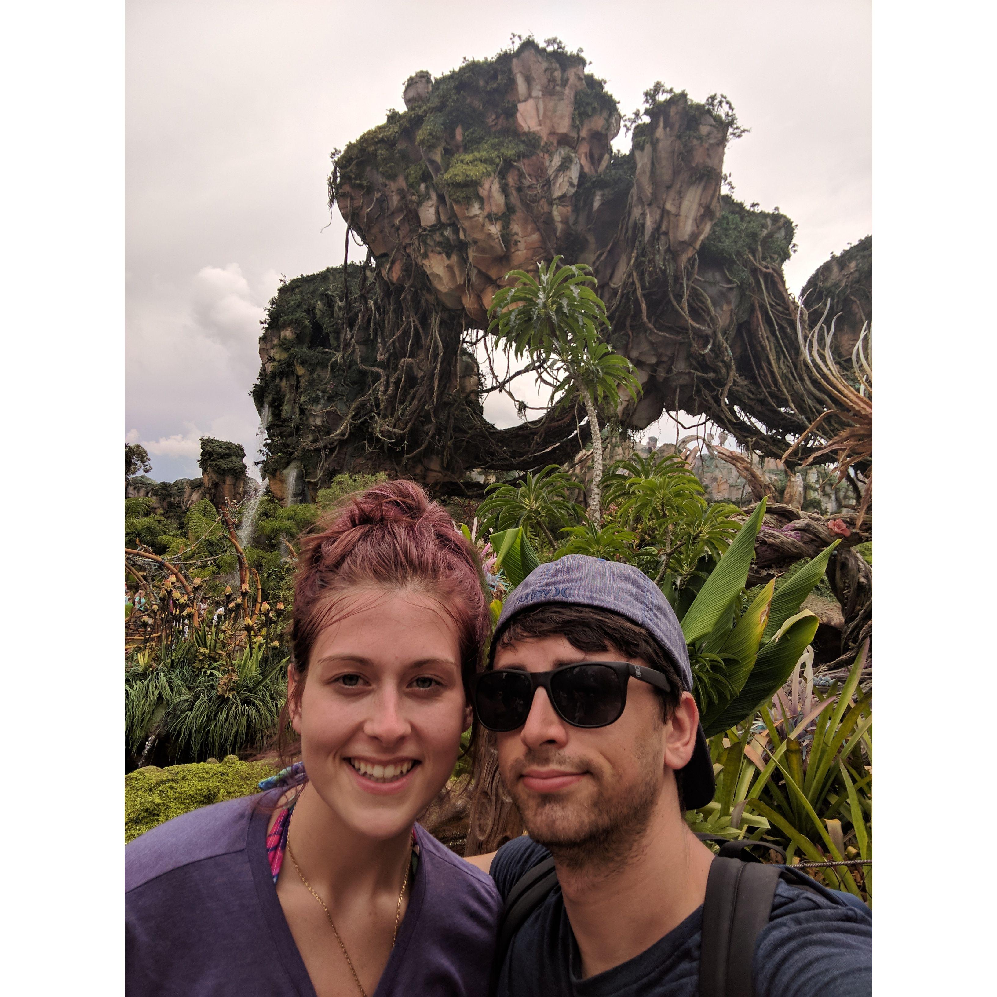 Our first trip to Pandora together.