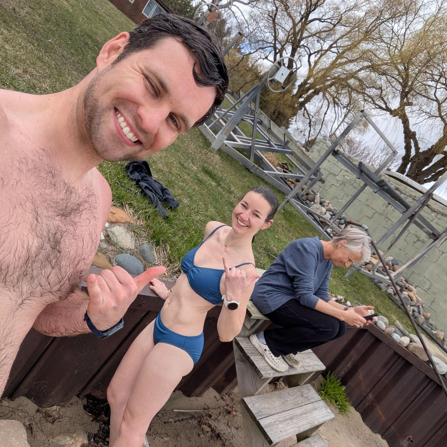 Spending time at the Hill family Cabin