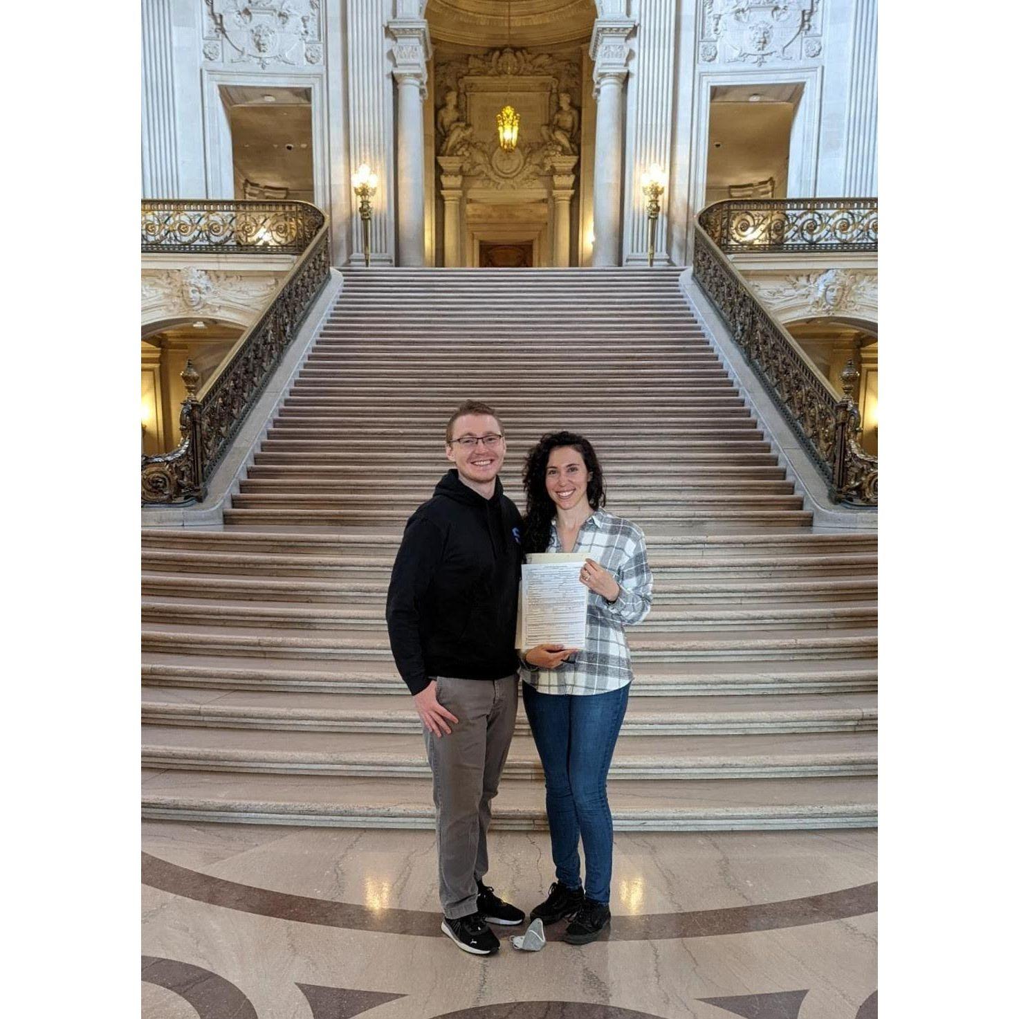 Getting our Marriage License (2022)