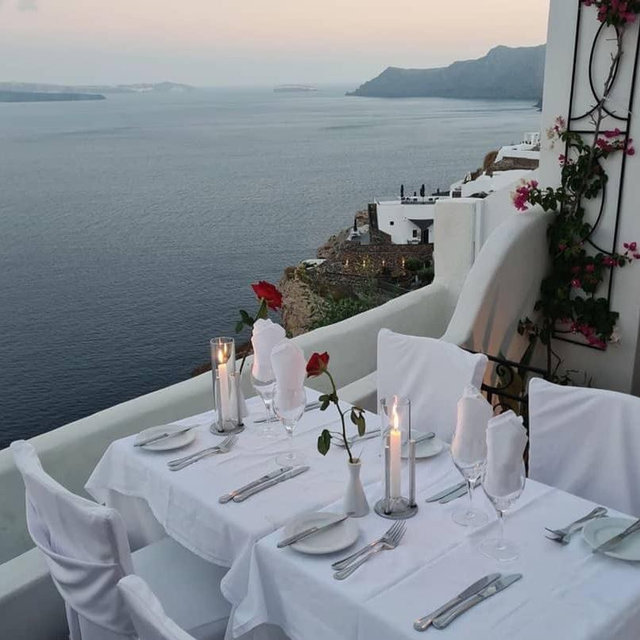 Dinner For Two in Santorini