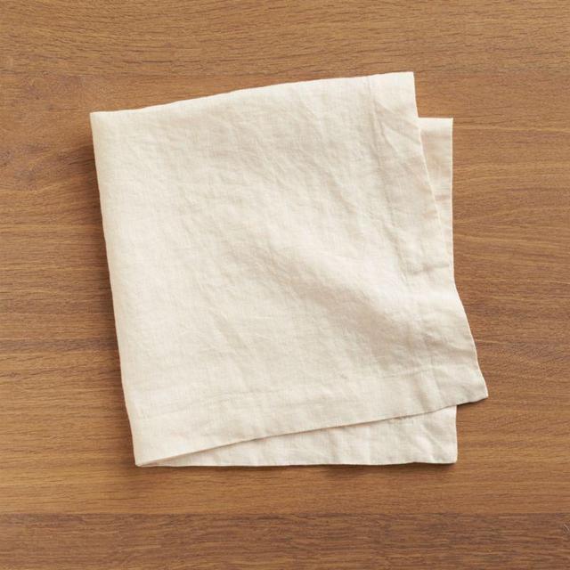 Helena Vanilla Ivory Linen Dinner Napkin