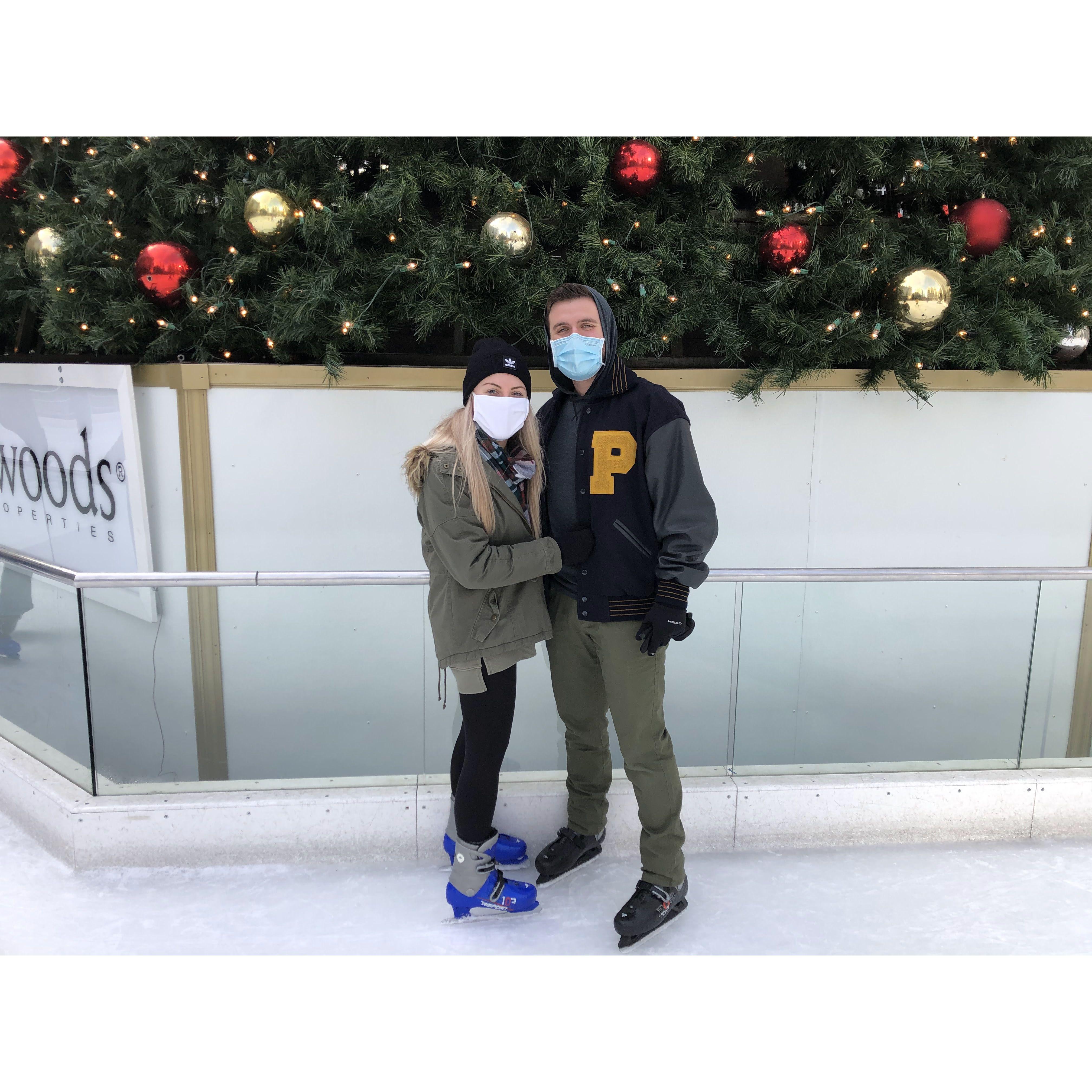 A memory of a fun date spent ice skating!