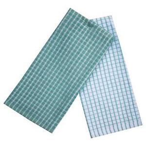 Caribbean Aqua Grid Kitchen Towel (16"X26" , 2 Pk) - Room Essentials™