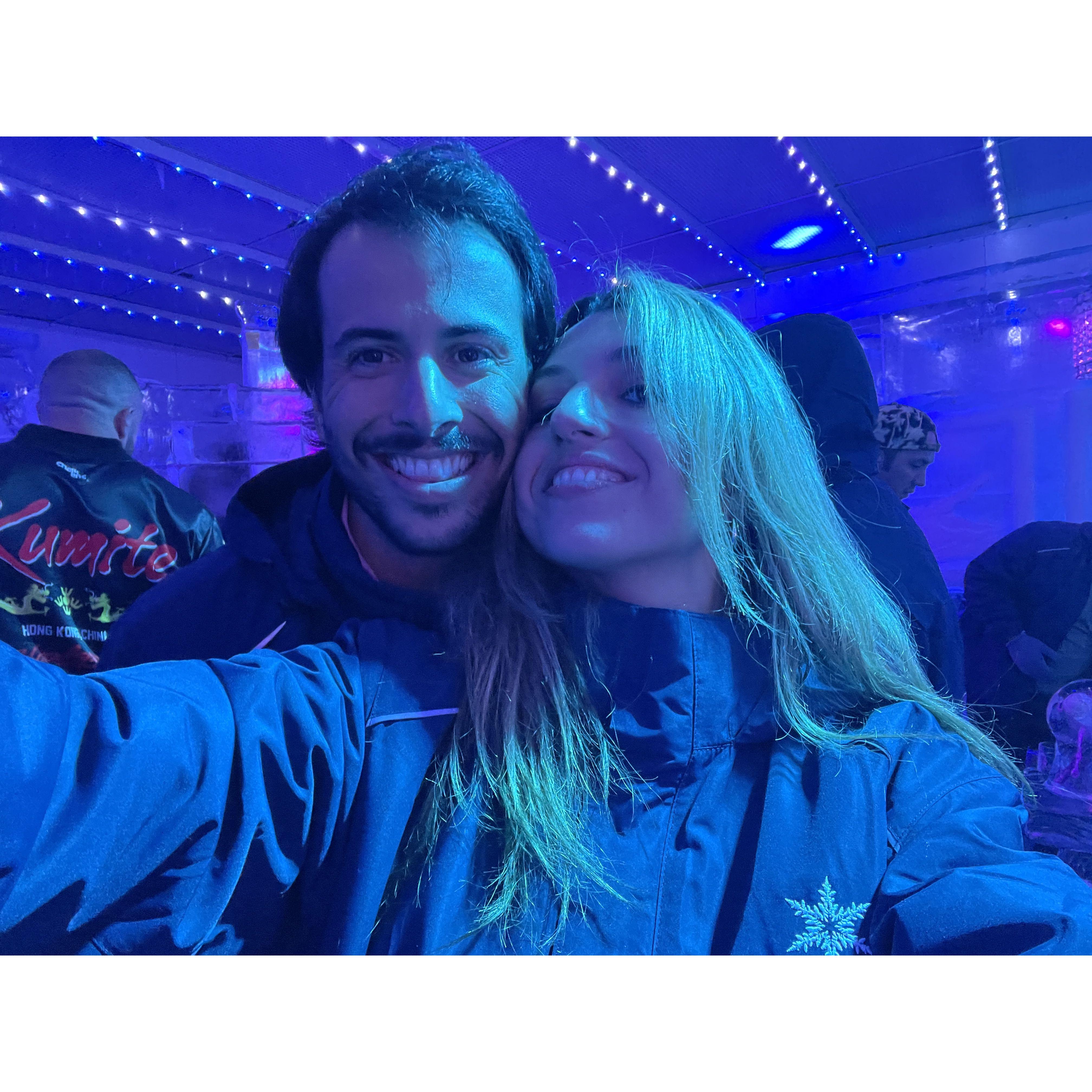 Freezing in an Ice Bar!