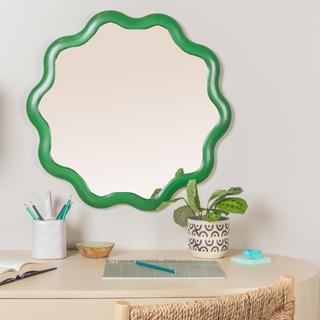 Zoe Scalloped Wavy Wall Mirror
