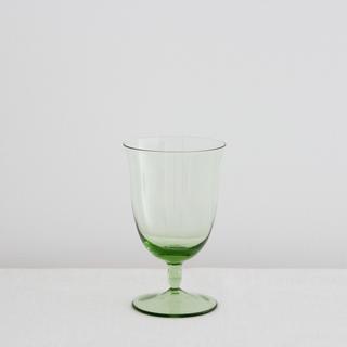 Green Goblet Water Glass 4-Piece Set