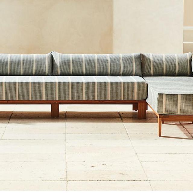 Turn Teak Left Arm/Left Arm Daybed Sectional