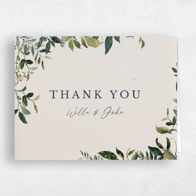 Multi-Colored Wedding Thank You - Buxton Classic