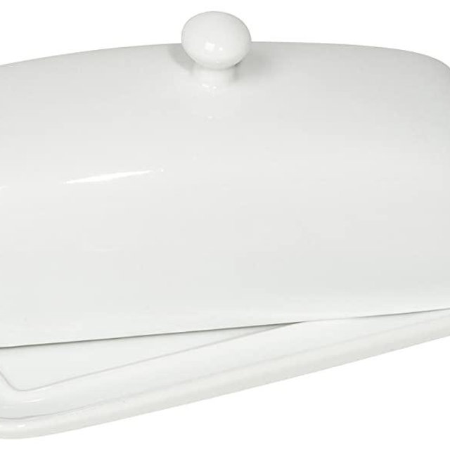 Now Designs Butter Dish, White