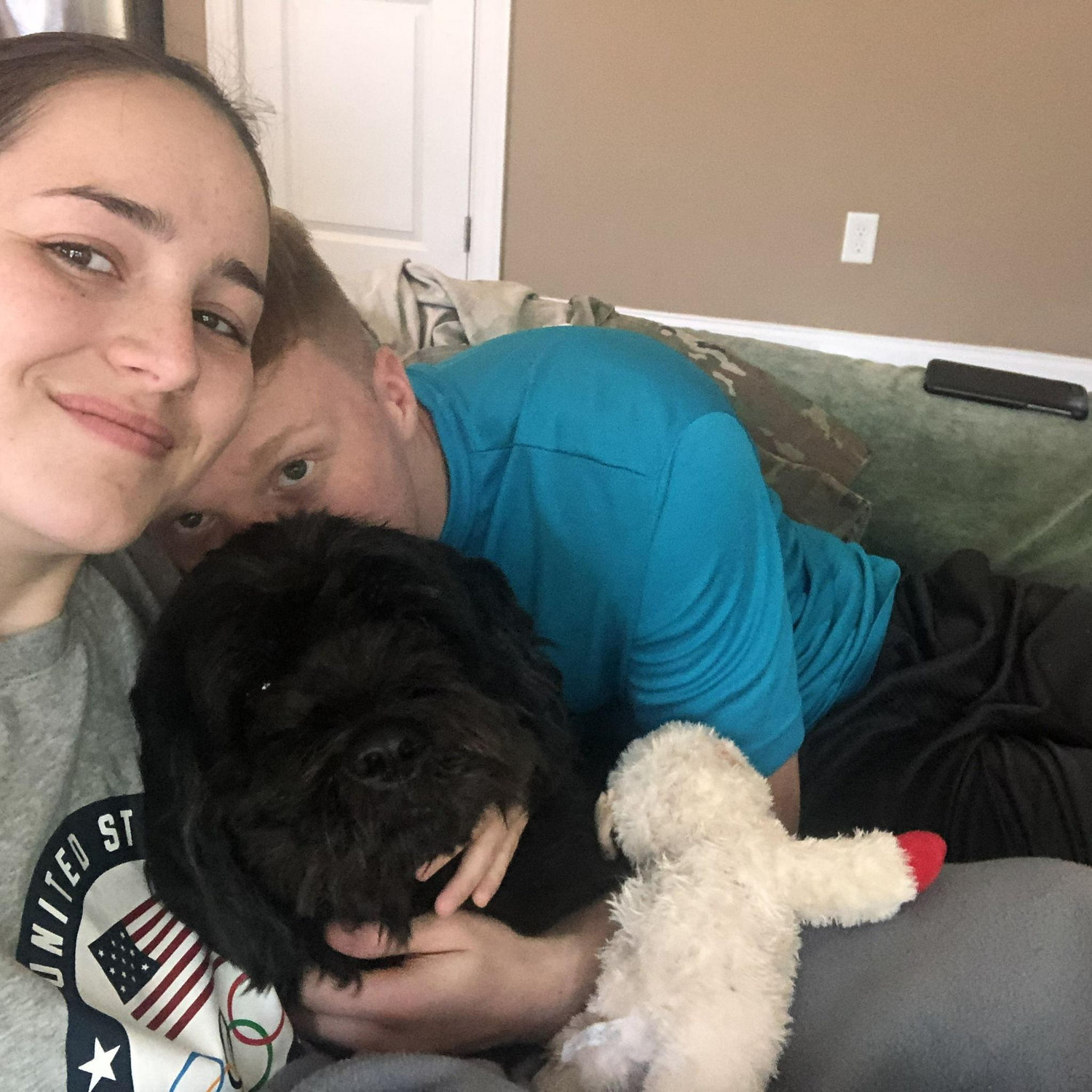 Loving on Buddy