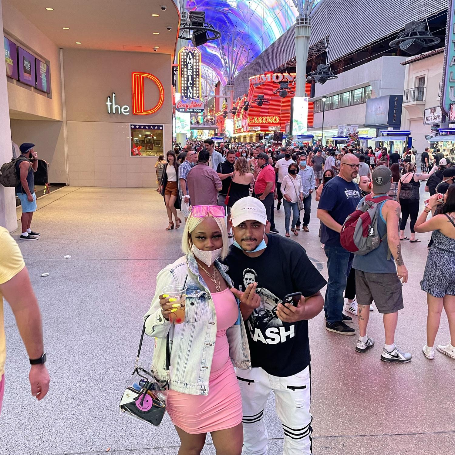 Vegas to celebrate 3 years of getting on each other nerves lol 🫶🏾