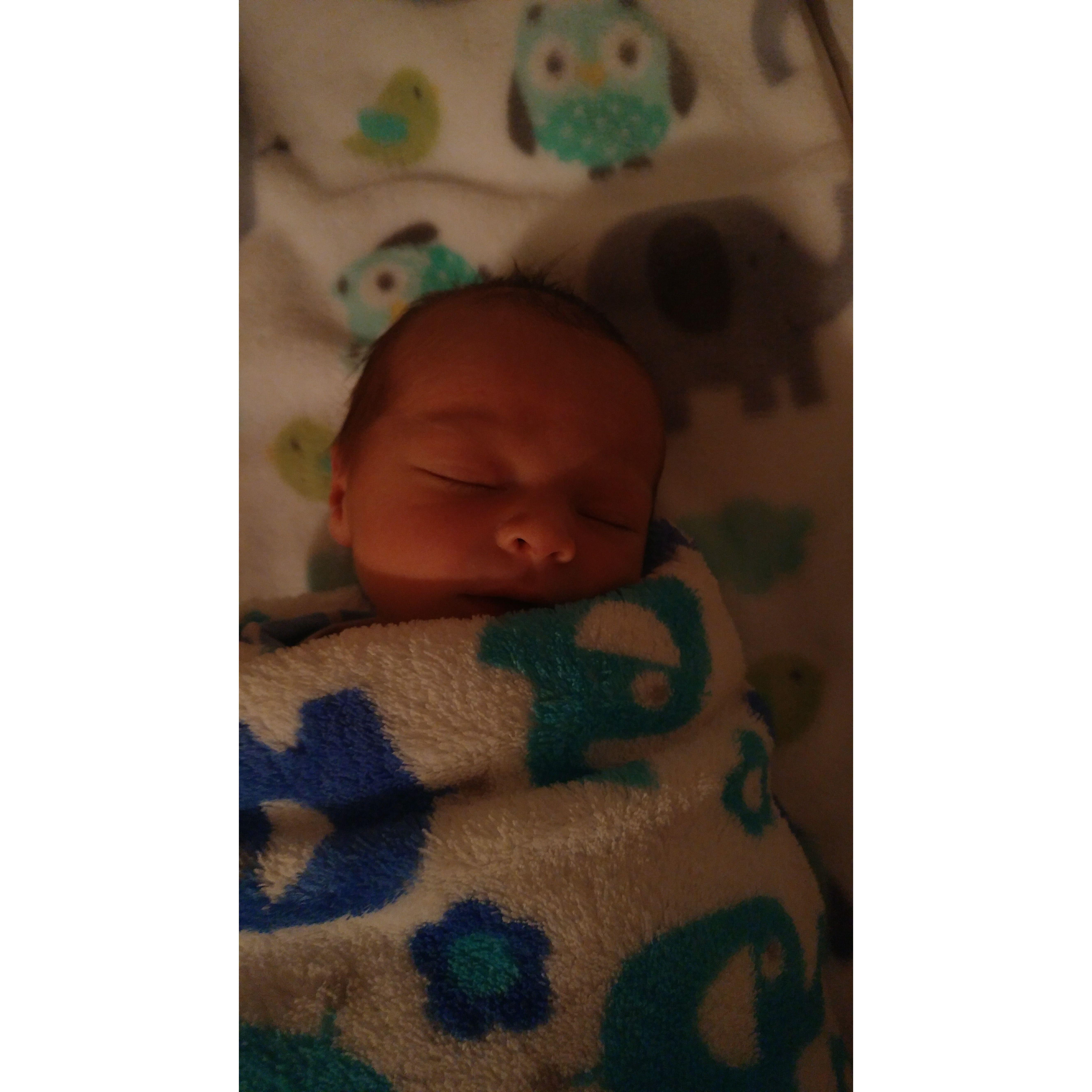 Our baby boys first nights home.