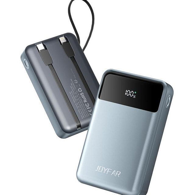 JOYFAR Portable-Charger-Power-Bank Travel Essentials Battery Pack USB C 30000mAh Built in Cable 22.5W Phone Fast Charging Powerbank Compatible with iPhone 16 15 14 13 12 11 iPad Samsung Google Xiaomi