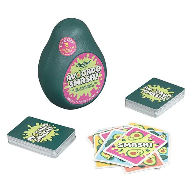 Ridley's AGME001 Avocado Smash! 71Piece Family Action Card Game with Storage Case, Multicolor