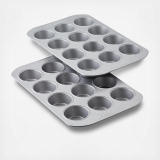 Nonstick 12-Cup Muffin Pans, Set of 2