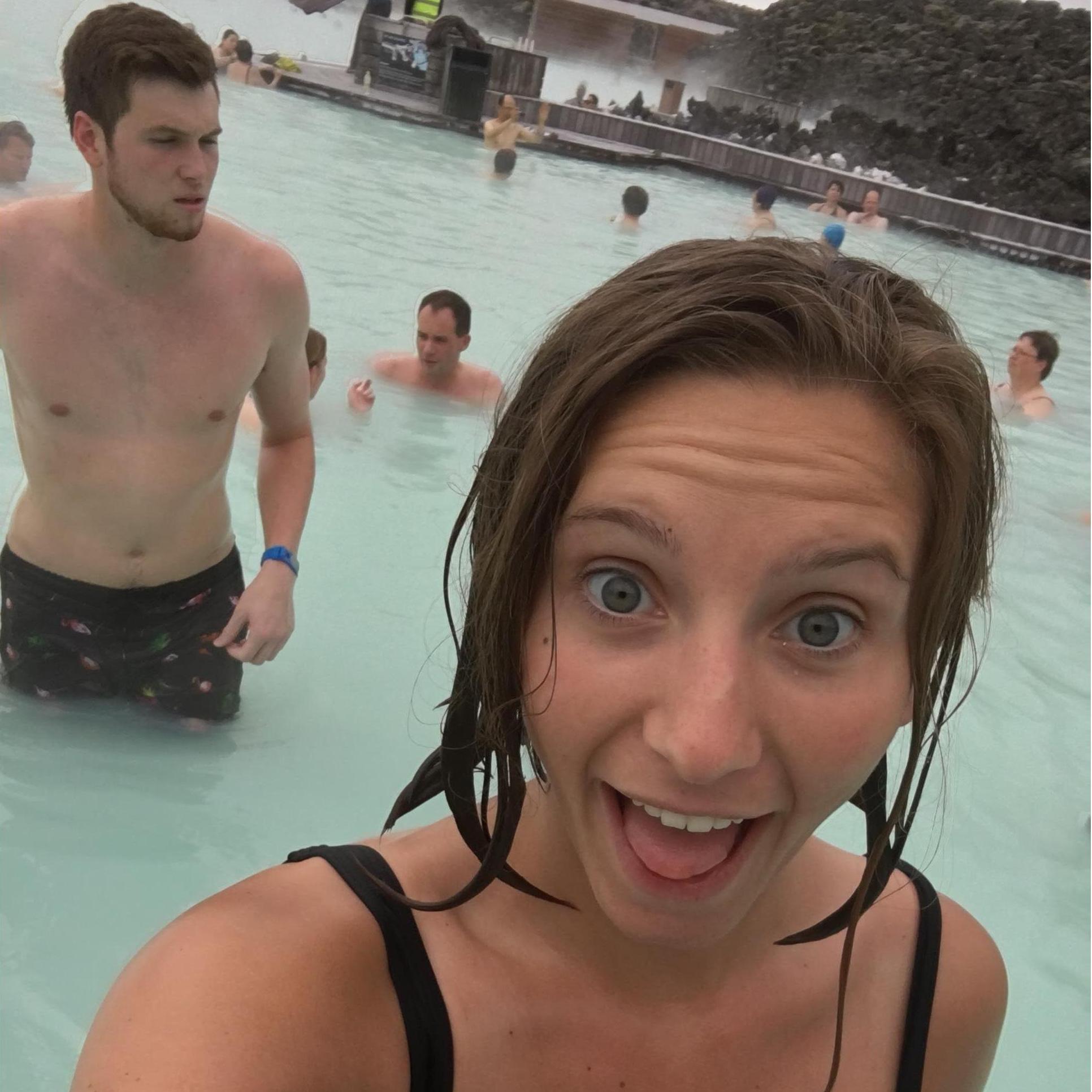 Kayla's first trip out of the country was Iceland. Leaving the Blue Lagoon