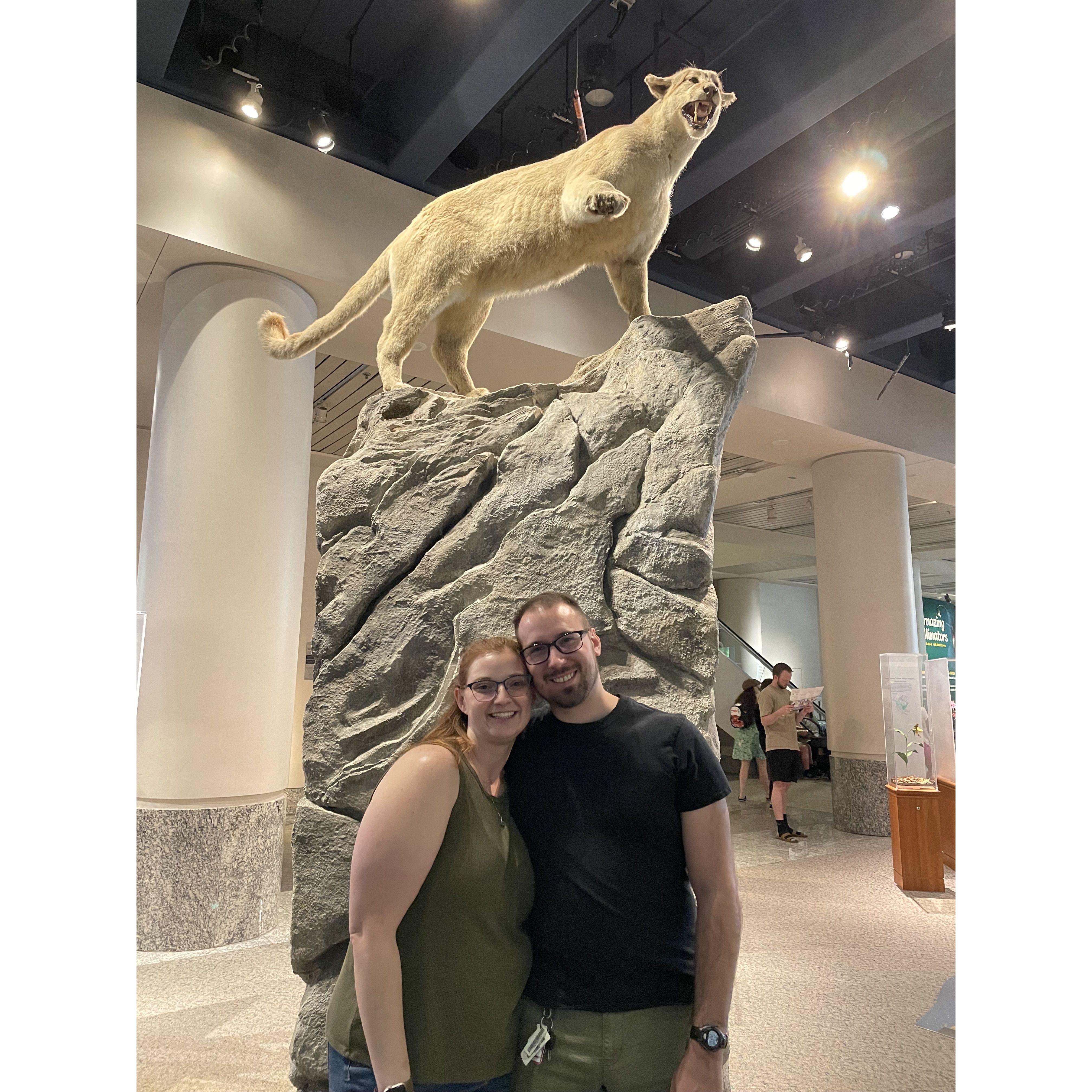 Stephen's mom wanted a pic of the two of us, but Stephen said, "only if we can include the cat."