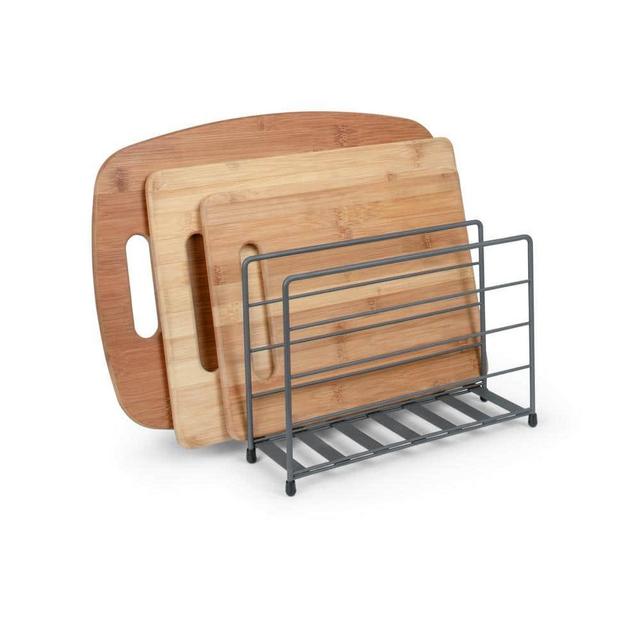 Kitchen Cabinet Bakeware and Cutting Board Organizer
