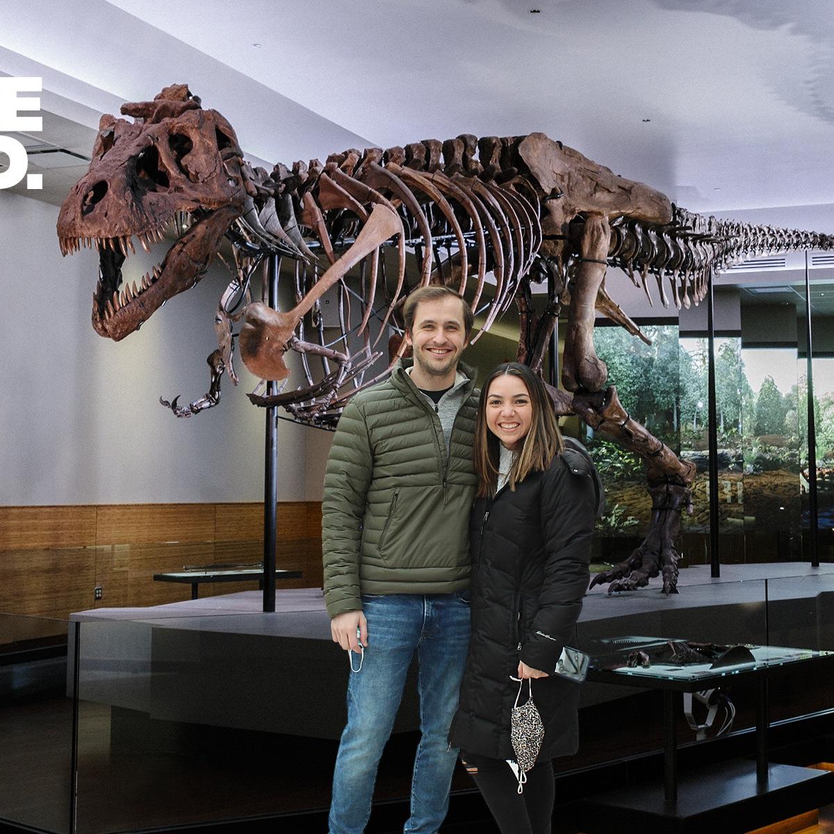 Our first picture together at the Chicago Field museum 2022