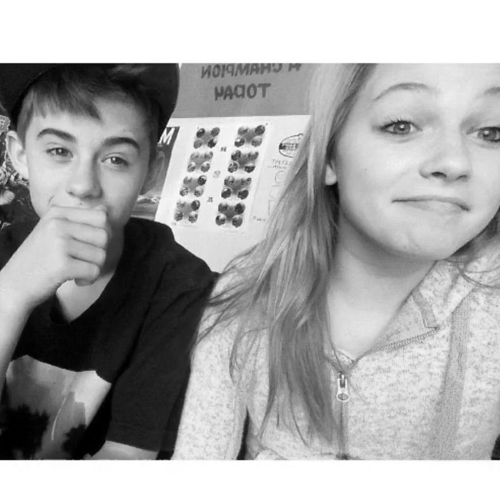 One of our first photos together in 2014