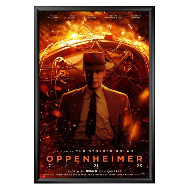 SnapeZo Black Movie Poster Frame 27x40 Inches, 1.2 Inch Aluminum Profile, Front-Loading Snap Frame, Wall Mounting, Premium Series