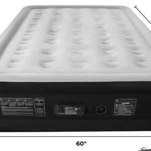 SoundAsleep Dream Series Luxury Air Mattress with ComfortCoil Technology & Built-in High Capacity Pump for Home & Camping- Double Height, Adjustable, Inflatable Blow Up, Portable - Queen Size