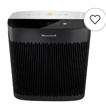 Honeywell - Allergen Plus HEPA Air Purifier, Extra-Large Rooms (500 sq.ft) - Black