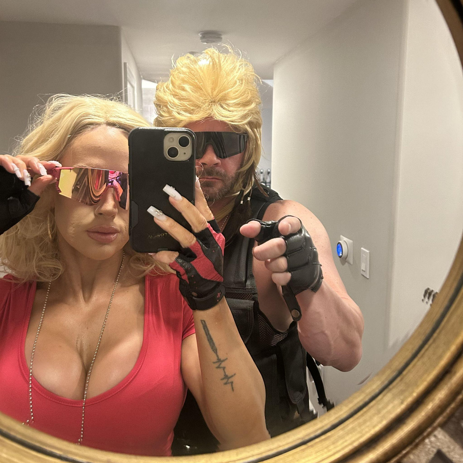 Halloween as Dog and Beth the Bounty Hunters