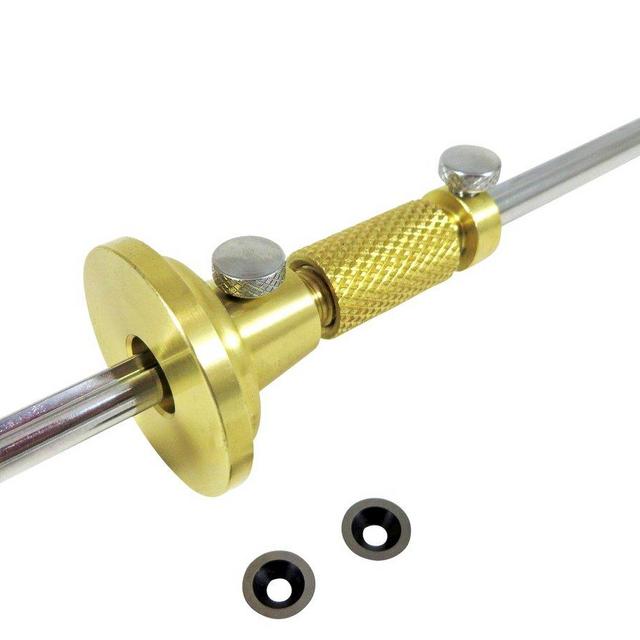 Solid Brass Wheel Marking Cutting Gauge with Micro Adjust and 2 Extra Cutters