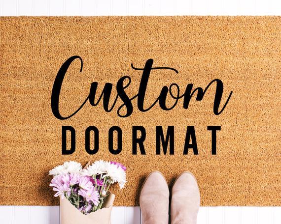 "Please remove your shoes" Custom Doormat (It's an Asian Thing)