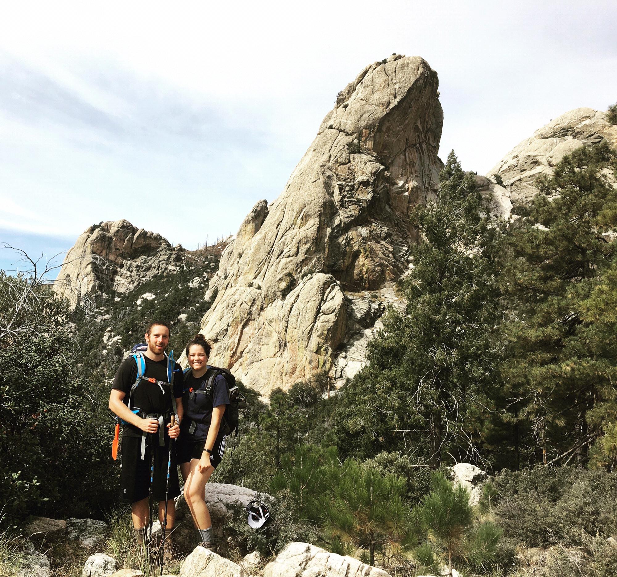 Our first backpacking trip, Mt. Lemmon AZ