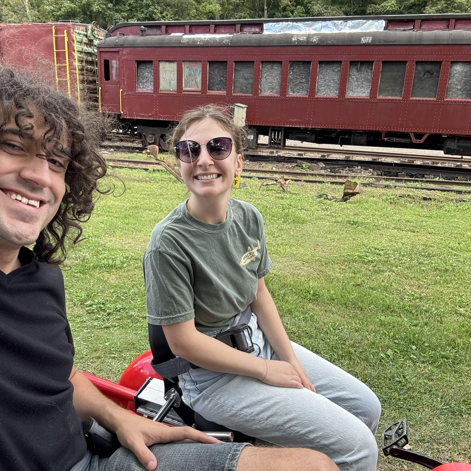 Went on a railbike tour in the Catskills!
